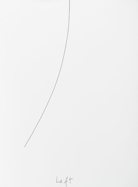 Claude Closky, ‘Left (c)’, 2013, black ballpoint pen on paper, 40 x 30 cm.